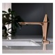 Baterie lavoar, TRENDY S, montare chiuveta baie, rose-gold