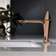 Baterie lavoar, TRENDY S, montare chiuveta baie, rose-gold