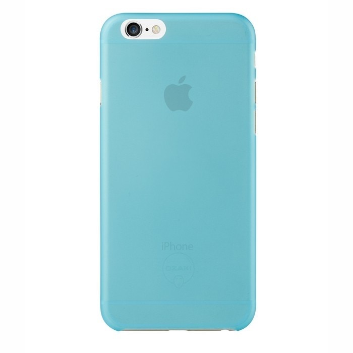 Husa Ozaki O!Coat 0.3 Jelly pentru Apple iPhone 6/6s,+ folie de protectie ecran, albastru