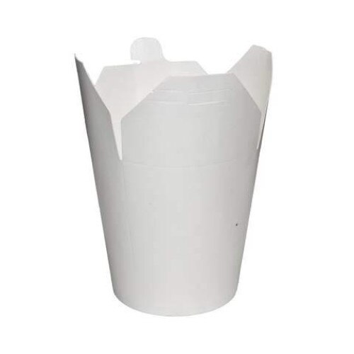 Cutie noodle, din carton alb, 16OZ, 480ml, SET 50buc