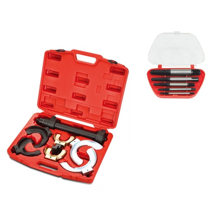 Trusa presa arcuri cu 3 perechi de flanse brt-003 plus set 5 extractoare suruburi