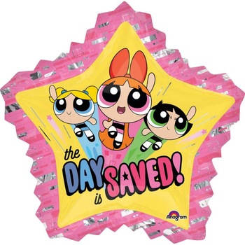 Balon Folie Figurina Power Puff Girls - 81 x 86cm, Amscan 34500 Balon Folie Figurina Power Puff Girls - 81 x 86cm, Amscan 34500
