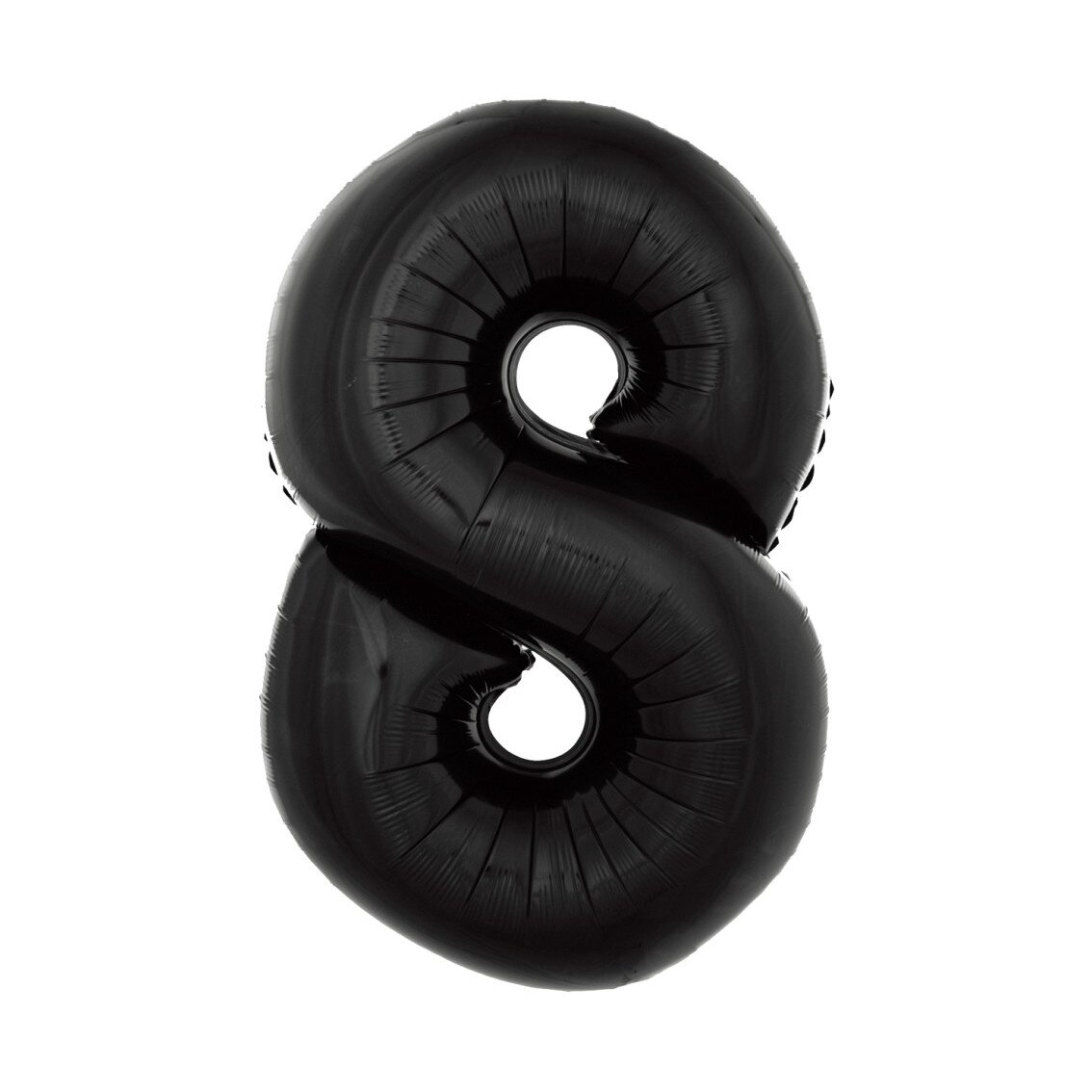 Balon Folie Figurina, Cifra 8, Deco, Negru, 92cm
