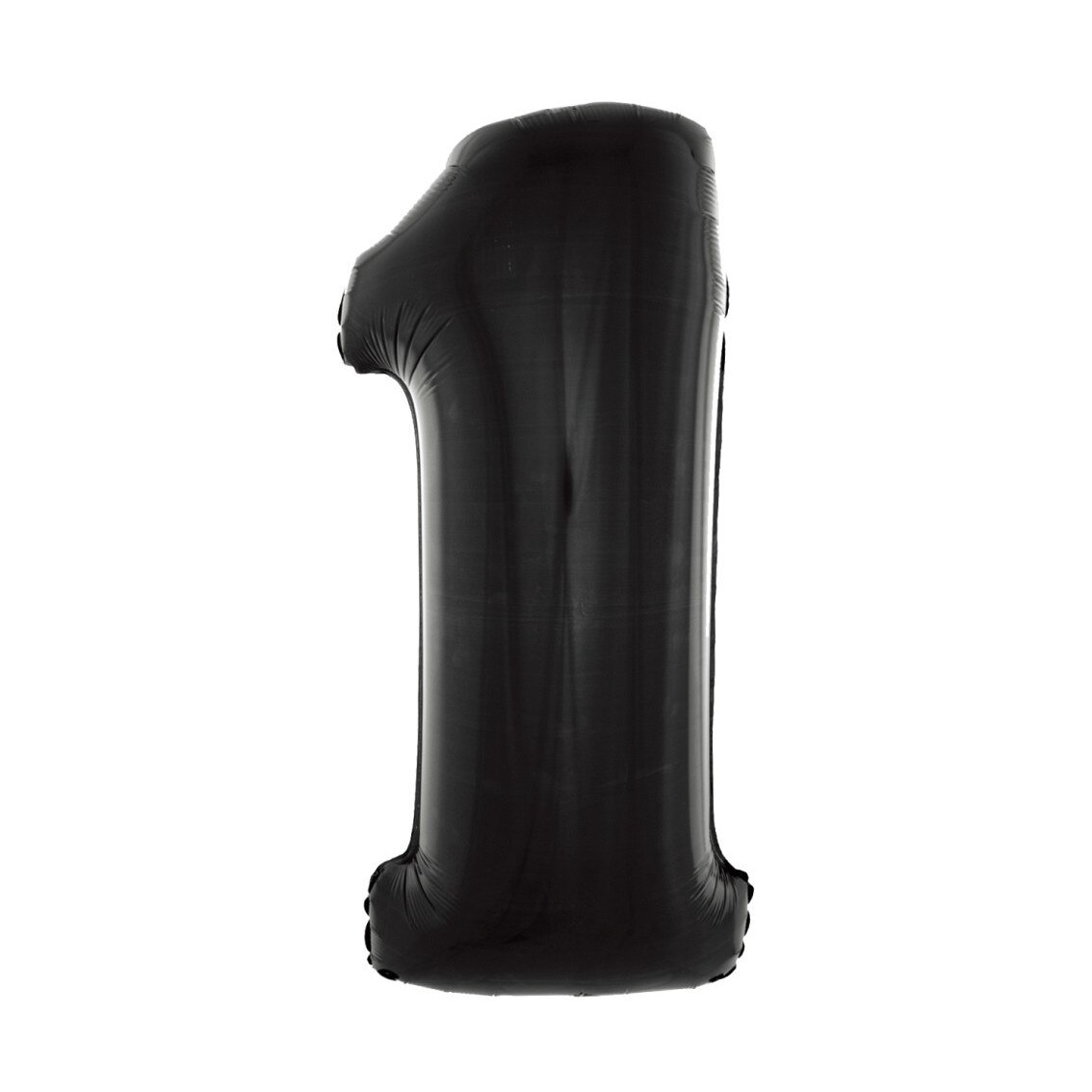 Balon Folie Figurina, Cifra 1, Deco, Negru, 92cm