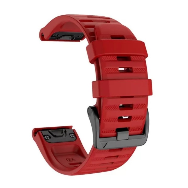Висококачествена каишка Smart Pulse за Garmin Fenix 6X/6X Sapphire/Pro 26 mm, цвят червен