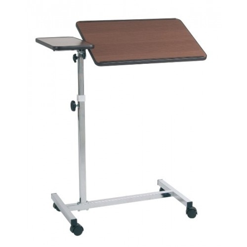 Masa pentru pat, Moretti, cu roti, din otel cromat