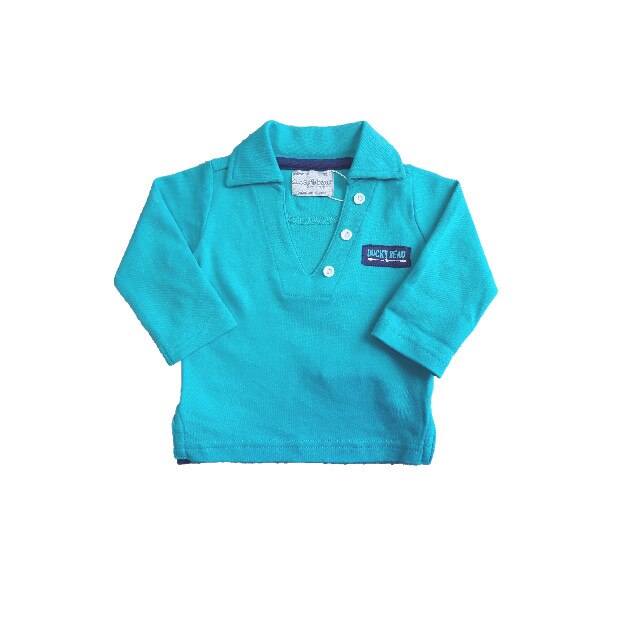 Bluza cu maneca lunga pentru baieti, Ducky Beau, 6 luni, 62 cm, Turcoaz