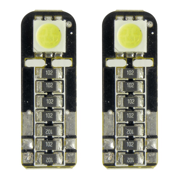 Set becuri LED cu canbus, pentru pozitie, 1SMD, 12V, T10 W2.1 X 9.5, 2 buc, alb dispersat, Carpoint