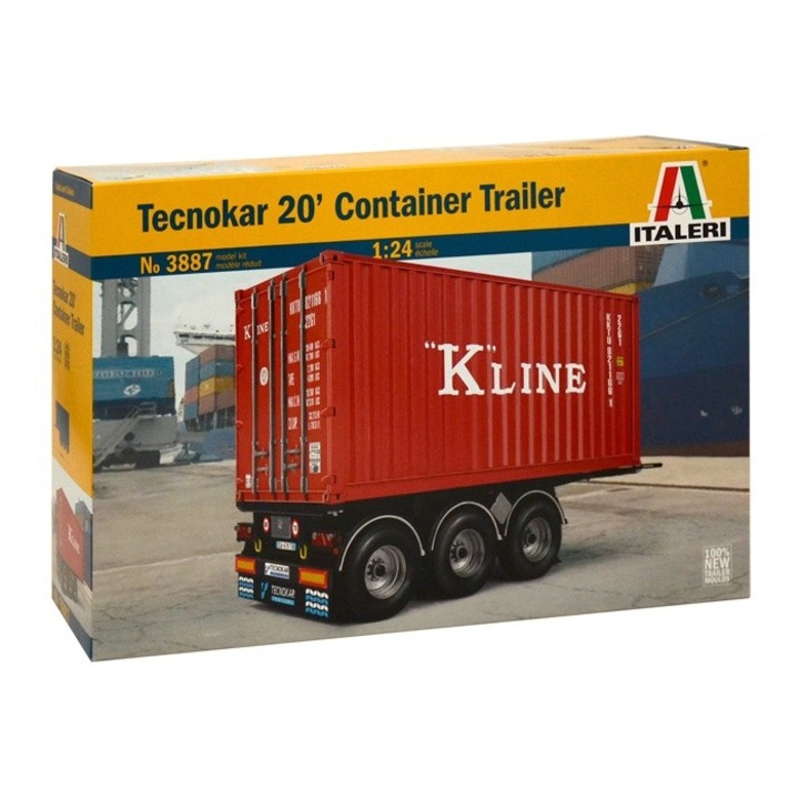 Italeri 1:24 20´ konténerszállító utánfutó
