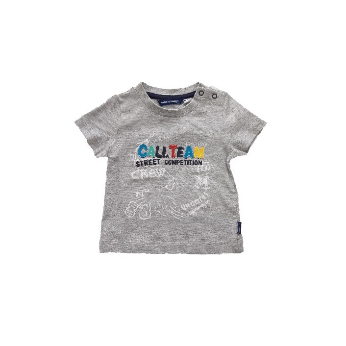 Tricou pentru copii, Original Marines, 6/9 luni, 68 cm, Gri