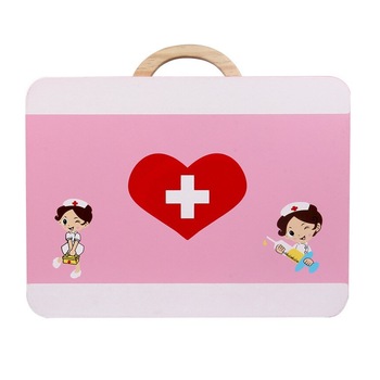 Trusa de doctor lemn 16 piese Trusa de doctor lemn 16 piese