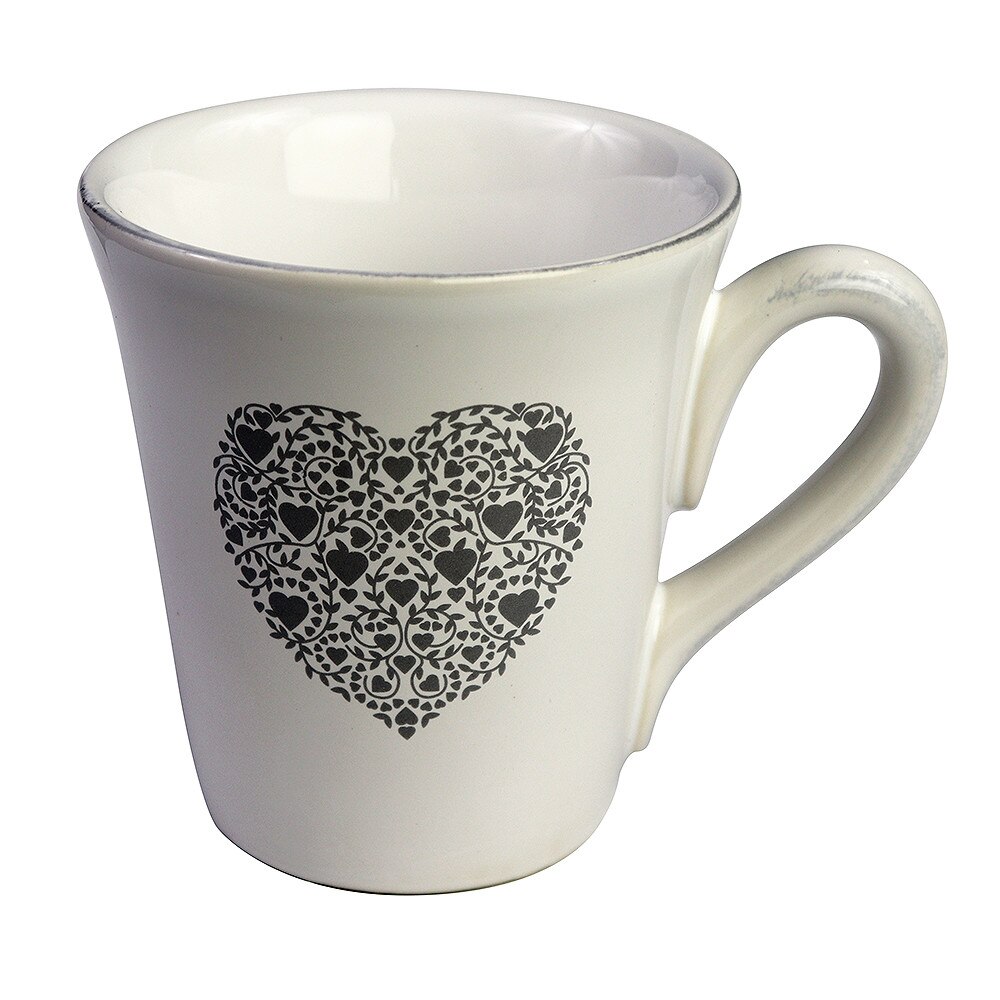 Cana - Coeur Americain - Gris, Ceramica, 500 ml