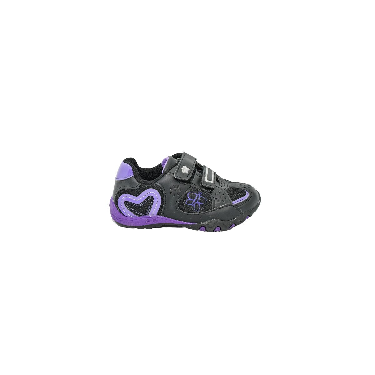 Pantofi Lulu Piele naturala Negru/Mov Velcro 26EU