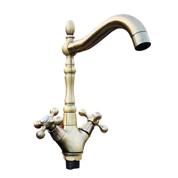 Baterie lavoar vintage , Refine , dublacomanda , culoare bronz antichizat , racorduri 1/2 40cm incluse Baterie lavoar vintage , Refine , dublacomanda , culoare bronz antichizat , racorduri 1/2 40cm incluse