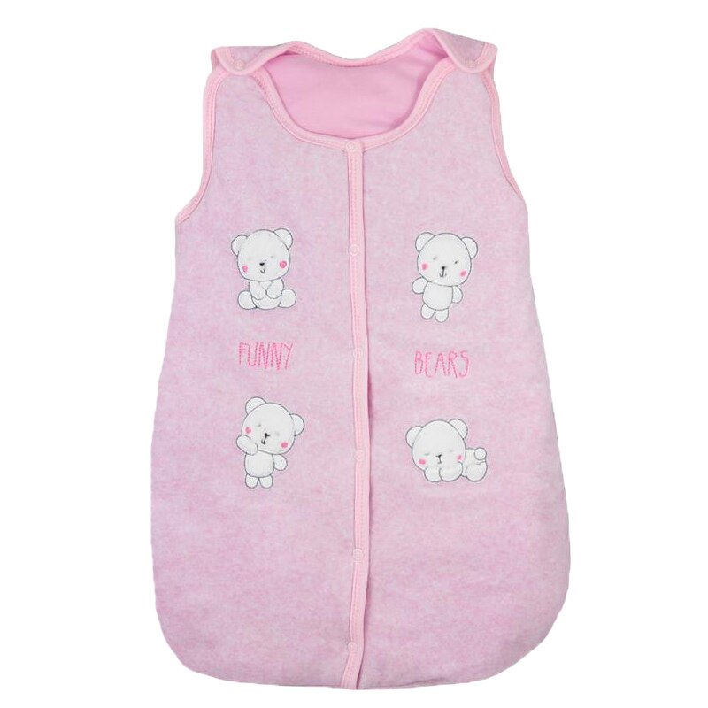 Sac de dormit pentru fetite Koala Funny Bears 07-084RZ, Roz, 9 luni