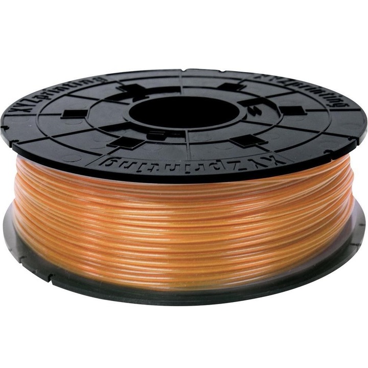 Filament pentru imprimanta 3D XYZ printing RFPLBXEU07E, PLA Filament, 1.75 mm, 600, Clear TANGERINE