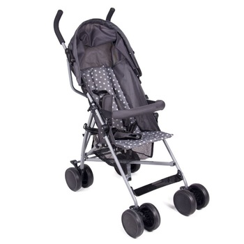 Carucior pentru copii, Zola®, gri cu stelute si cu maner Carucior pentru copii, Zola®, gri cu stelute si cu maner
