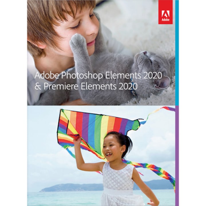 Adobe Photoshop Elements 2020 & Adobe Premiere Elements 2020 ENG Win/Mac - DVD, Educationala