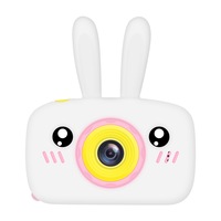 Aparat foto mini copii AIX , Digital camera R LCD , 2.0 inch ,AVI , jpg, Micro SD ,View 140 ,memorie interna 128M,rezistent la Apa, Full HD,culoare Alb/Roz