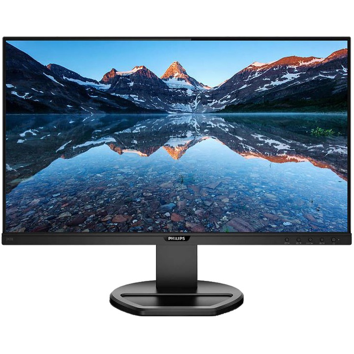 Philips 243B9 LED IPS Monitor, 23.8", Full HD, Display Port, USB-C, Fekete
