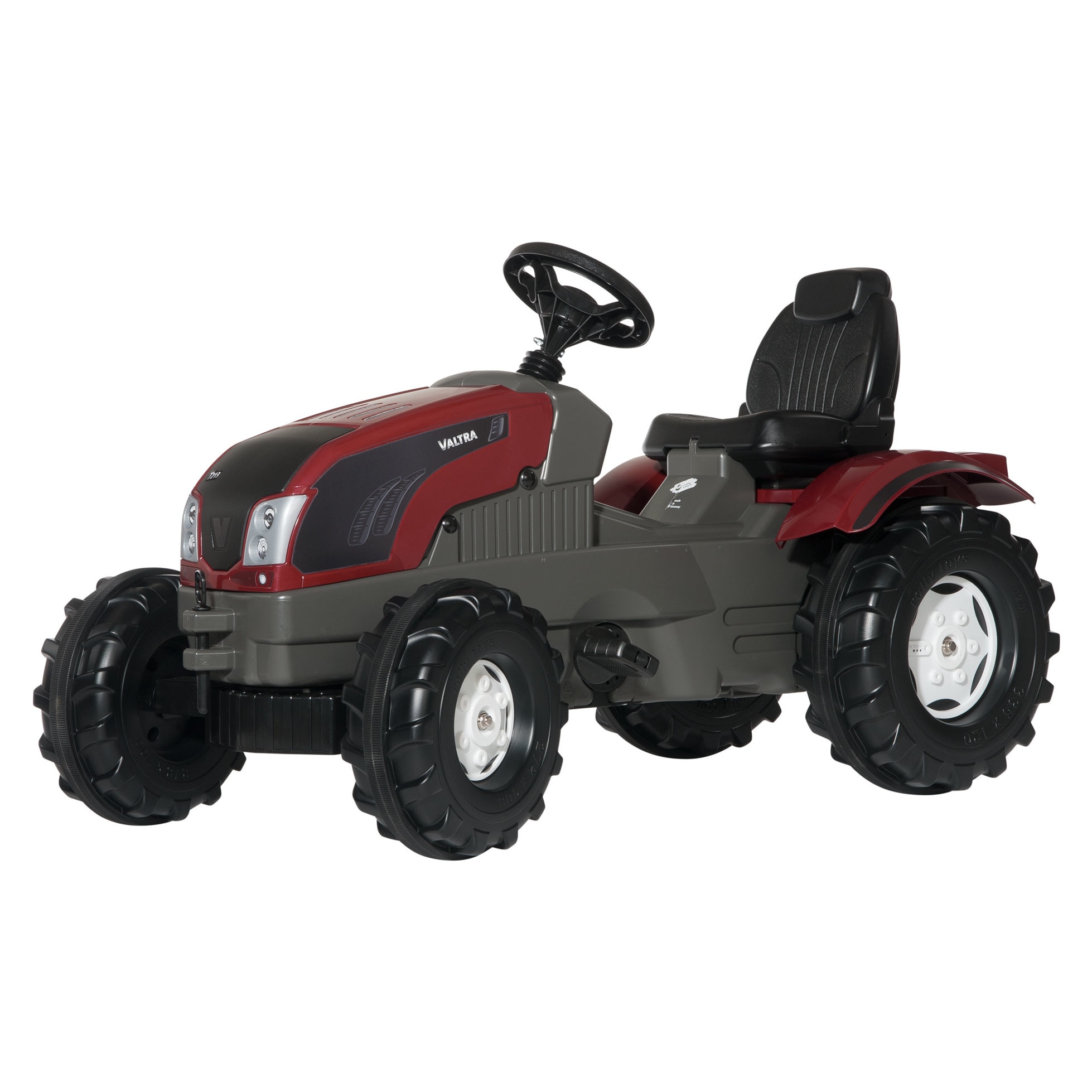 Tractor Valtra T213 Farmtrac cu pedale Rolly Toys, rosu
