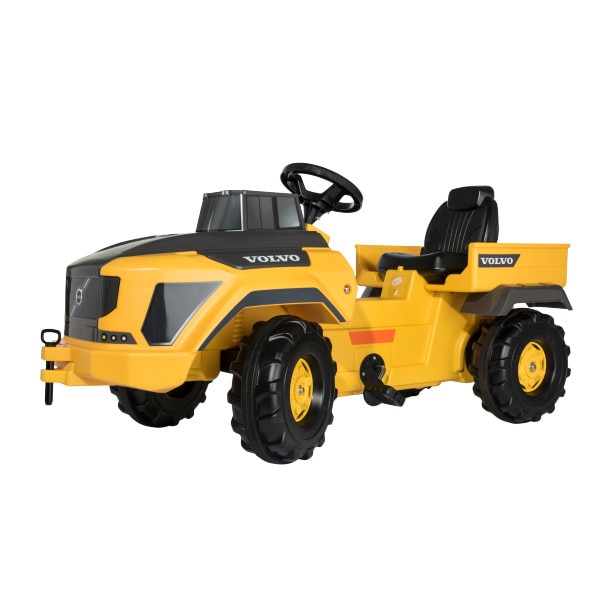 Camion Volvo cu pedale Rolly Toys, galben