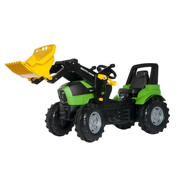 Tractor Deutz Fahr Agrotron 7250 TTV cu pedale si incarcator frontal Rolly Toys, verde