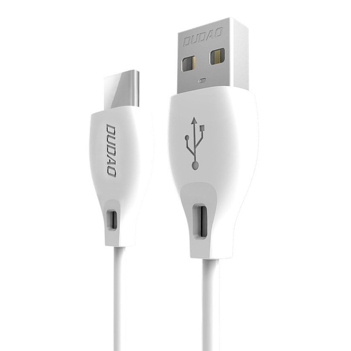 Dudao L4T USB-C kábel, 2.1A, 2m, fehér