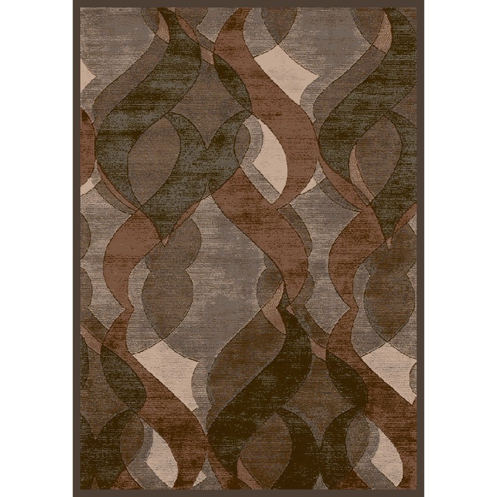 Килим Деко трейдинг Места 404, Мокетен, Kафяв/Бежов, 160x240