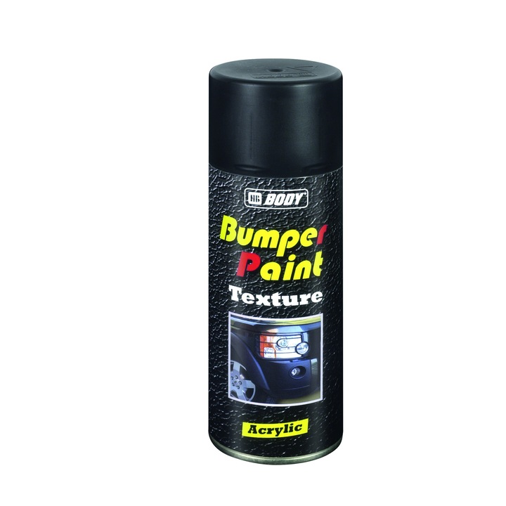 Spray vopsea, HB Body, Bumper Texture, negru, 400ml
