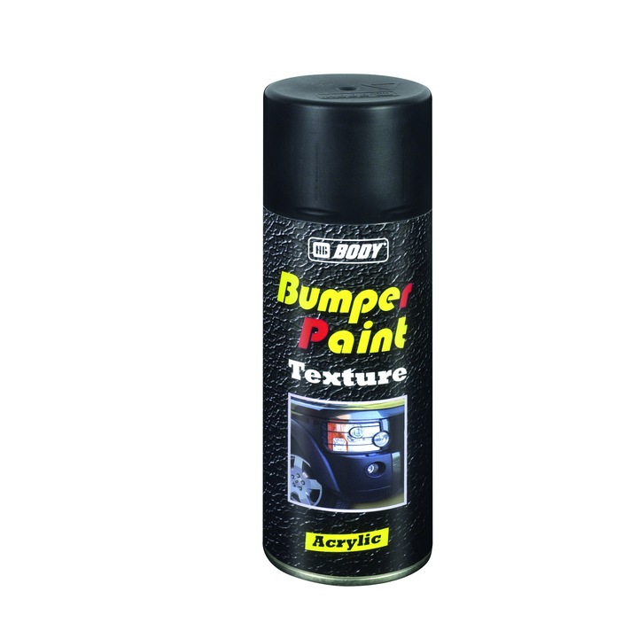 Festékspray, HB Body, Bumper Texture, fekete, 400ml