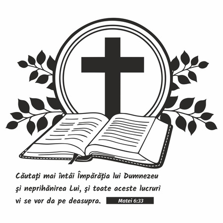 Sticker Decorativ Pentru Perete Verset Din Biblie Matei 6 33 Citate Si Mesaje Negru 97x86 Cm Emag Ro