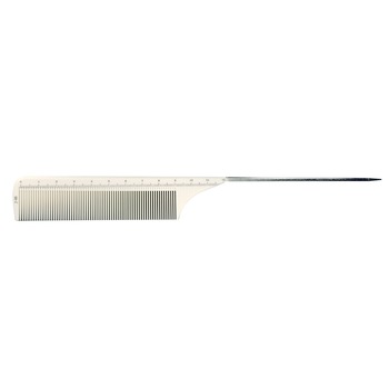Pieptene metalic antistatic MoonbasaNails, J-06, Alb Pieptene metalic antistatic MoonbasaNails, J-06, Alb