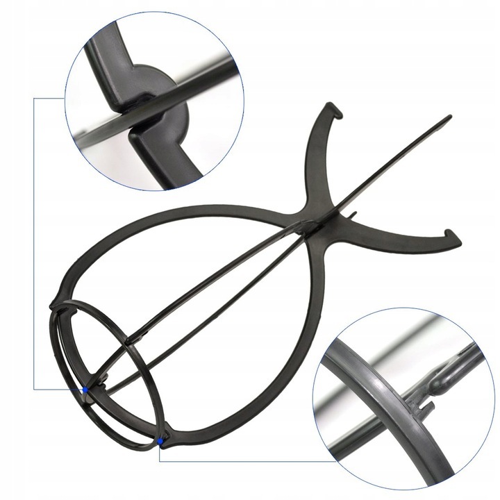 Suport Peruca, Moonbasanails, Versatil, Fabricat Din Material Foarte Durabil, Ocupa Foarte Putin Spatiu, Inaltime 36cm, Latime 18cm