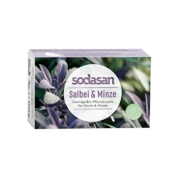 Sapun crema cu salvie si menta 100g Sodasan Sapun crema cu salvie si menta 100g Sodasan