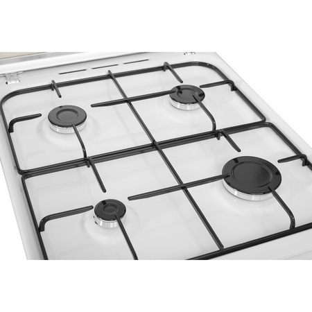 Aragaz Indesit IS5G0PMW/E, Gaz, 4 arzatoare, 50 cm, Alb