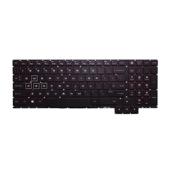 Tastatura compatibila pentru laptop HP Omen 15-ce, seriile 15-ce000 si 15-ce100, neagra, taste inscriptionate cu alb, cu iluminare, layout US Tastatura compatibila pentru laptop HP Omen 15-ce, seriile 15-ce000 si 15-ce100, neagra, taste inscriptionate cu alb, cu iluminare, layout US