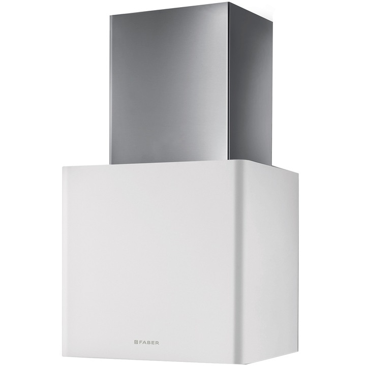 Hota incorporabila decorativa Faber LITHOS EG6 WH MATT LED A45, Putere de absorbtie 580 mc/h, Iluminare LED, Alb