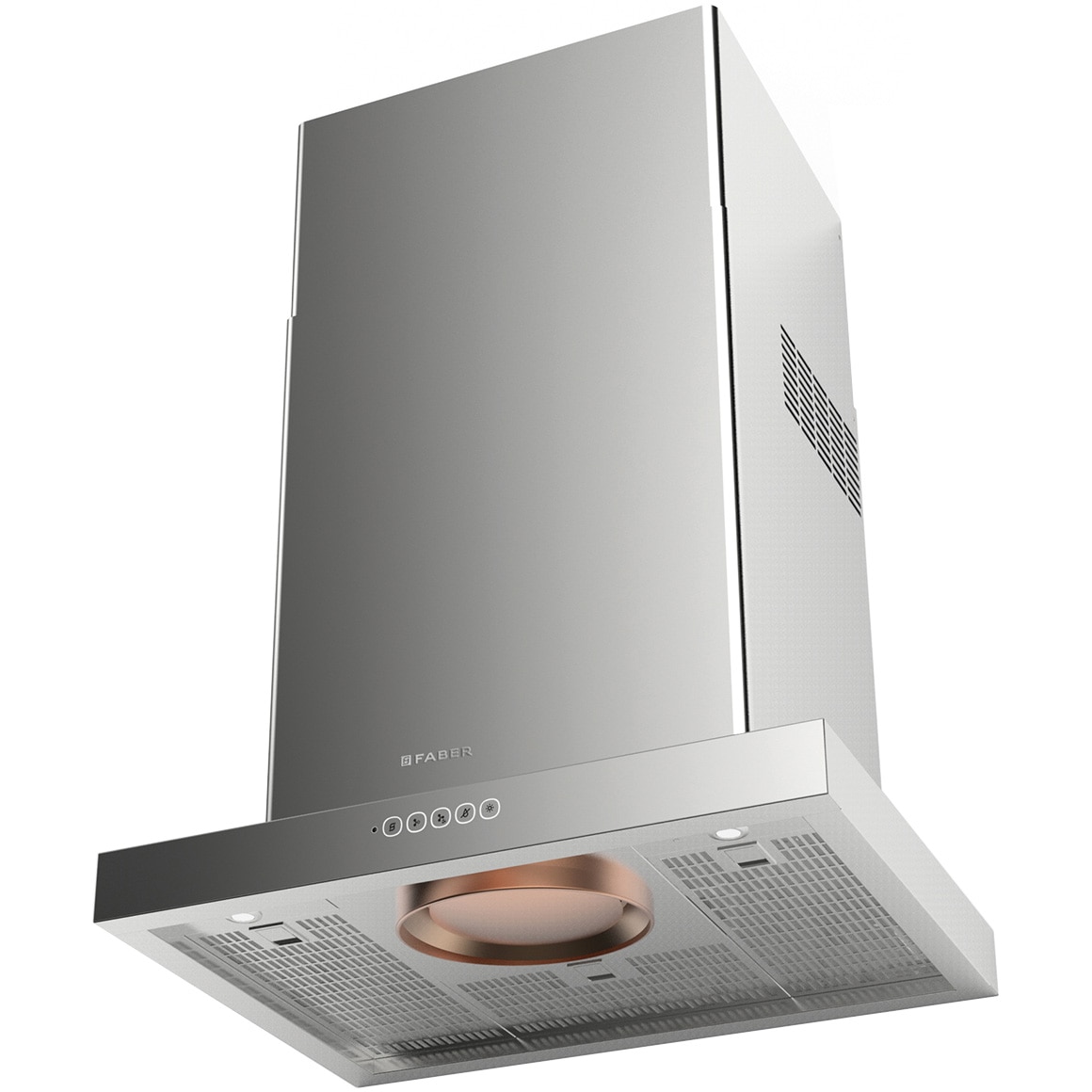 Hota incorporabila decorativa Faber LUFT X A60 FABER, Putere de absorbtie 720 mc/h, 1 motor, Touch control, Iluminare LED, Steam OFF, 60 cm, Inox