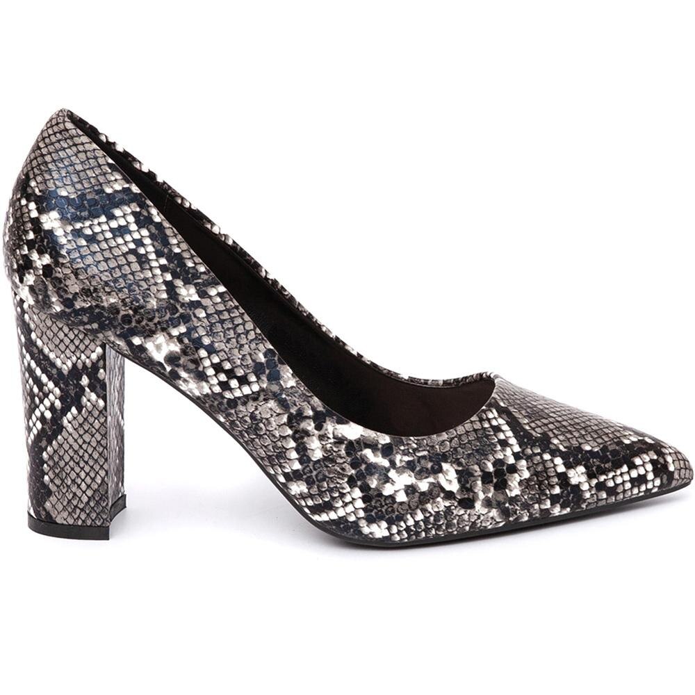 Pantofi dama Kaily cu toc inalt, Gri, Gri