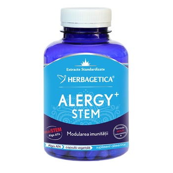 Supliment alimentar Alergy Stem Cps Vegetale Herbagetica, 120 capsule Supliment alimentar Alergy Stem Cps Vegetale Herbagetica, 120 capsule