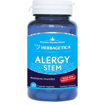 Supliment alimentar Alergy Stem Cps Vegetale Herbagetica, 30 capsule Supliment alimentar Alergy Stem Cps Vegetale Herbagetica, 30 capsule