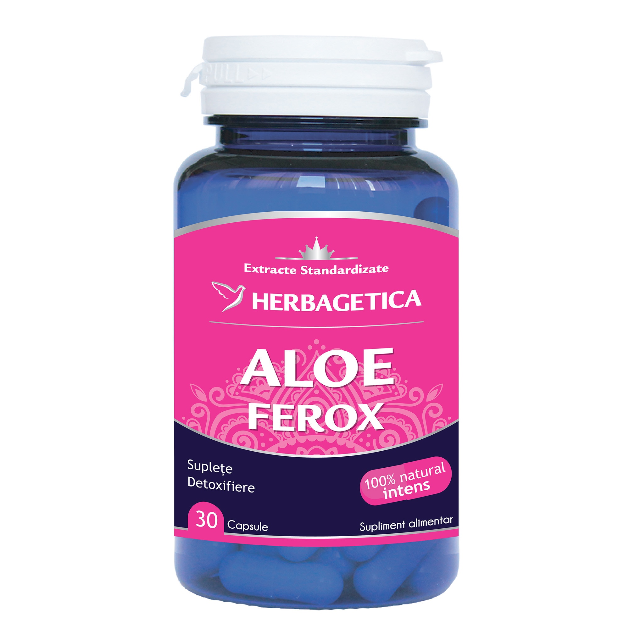 Supliment alimentar Aloe Ferox Herbagetica, 30 capsule