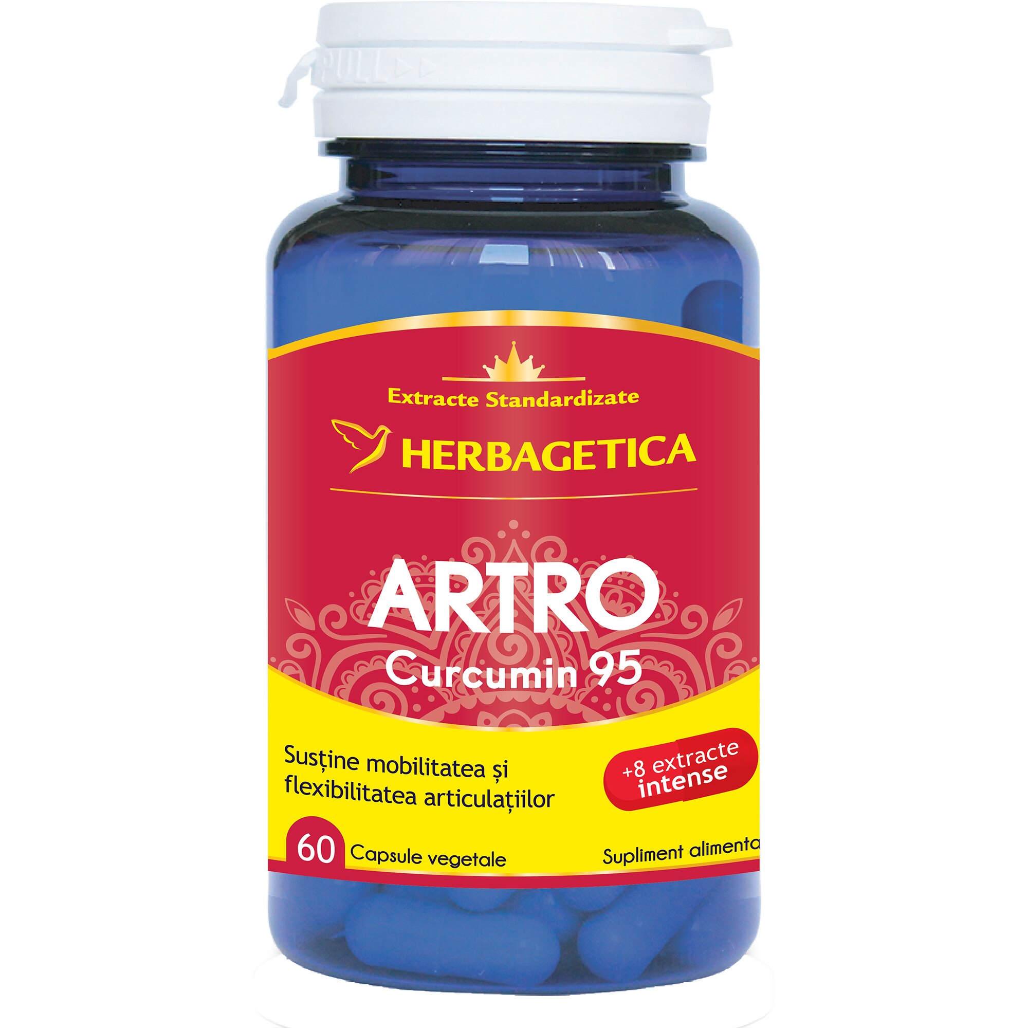 Supliment alimentar Artro + Curcumin 95 Herbagetica, 60 capsule