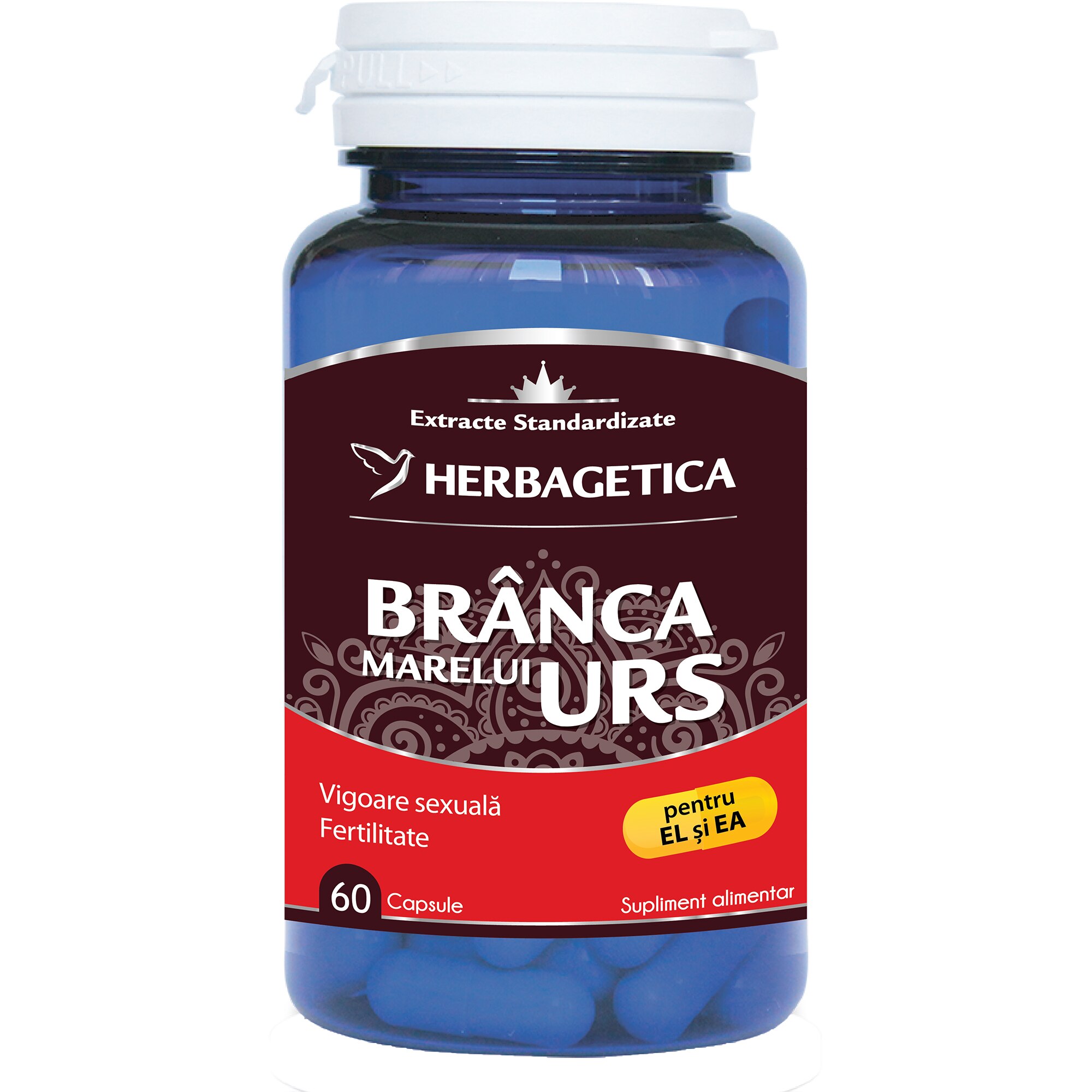 Supliment alimentar Branca Marelui Urs, 60 capsule
