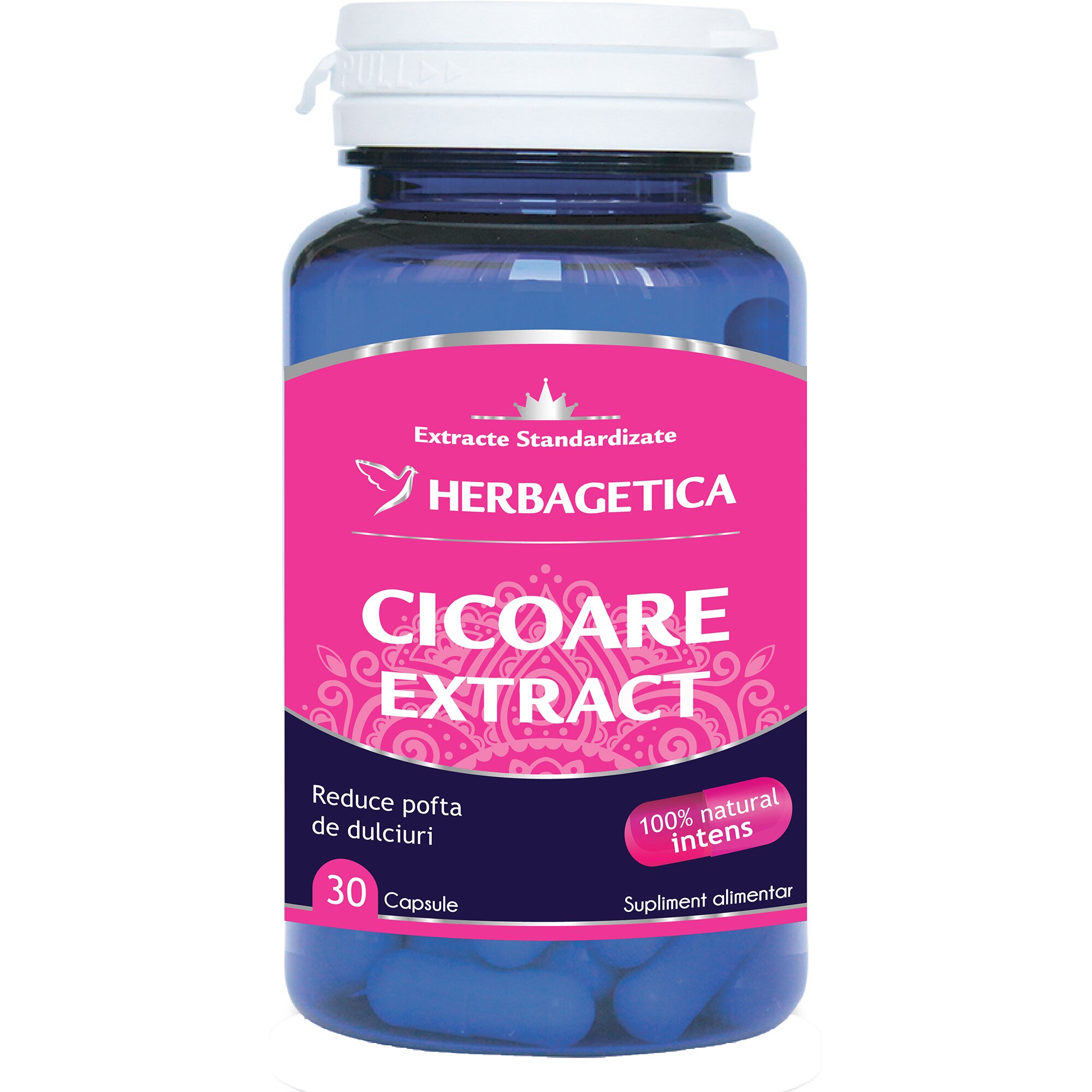 Supliment Alimentar Cicoare Extract Herbagetica, 30 capsule