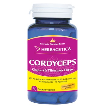 Supliment Alimentar Cordyceps Forte 10/30/1, 30 capsule Supliment Alimentar Cordyceps Forte 10/30/1, 30 capsule