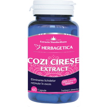 Supliment Alimentar Cozi de cirese extract Herbagetica, 60 capsule Supliment Alimentar Cozi de cirese extract Herbagetica, 60 capsule
