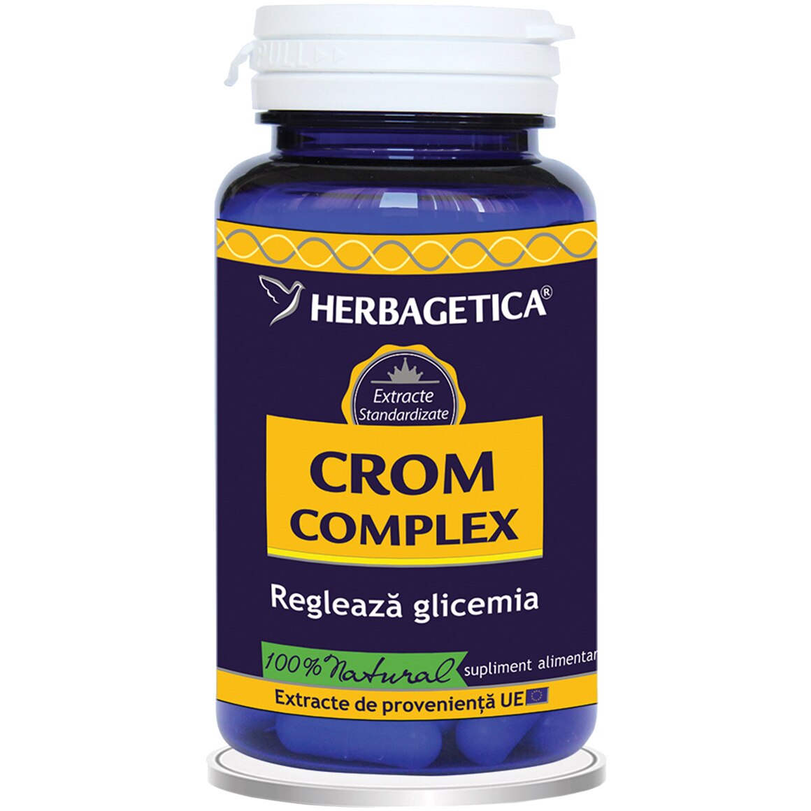 Supliment Alimentar Crom complex Herbagetica, 30 capsule