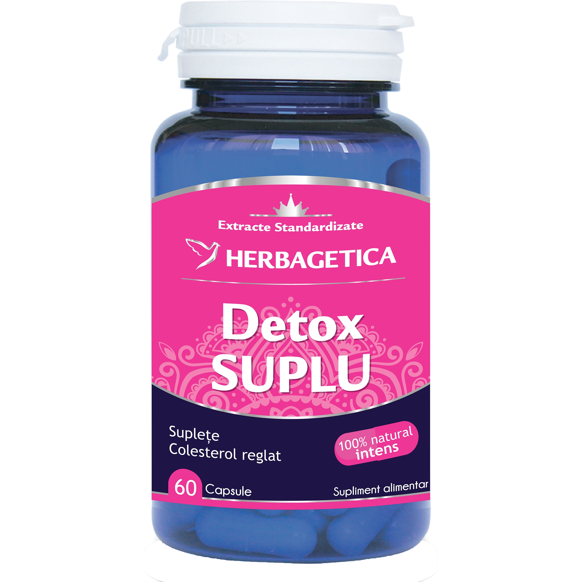 Supliment Alimentar Detox Suplu Herbagetica, 60 capsule